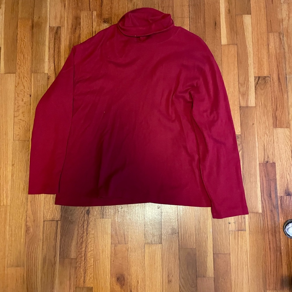 3X Red Jones NY Turtleneck Shirt